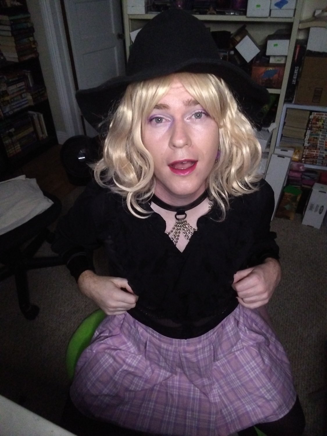 Slutty little Witch plays with her Wand #da97HGDr
