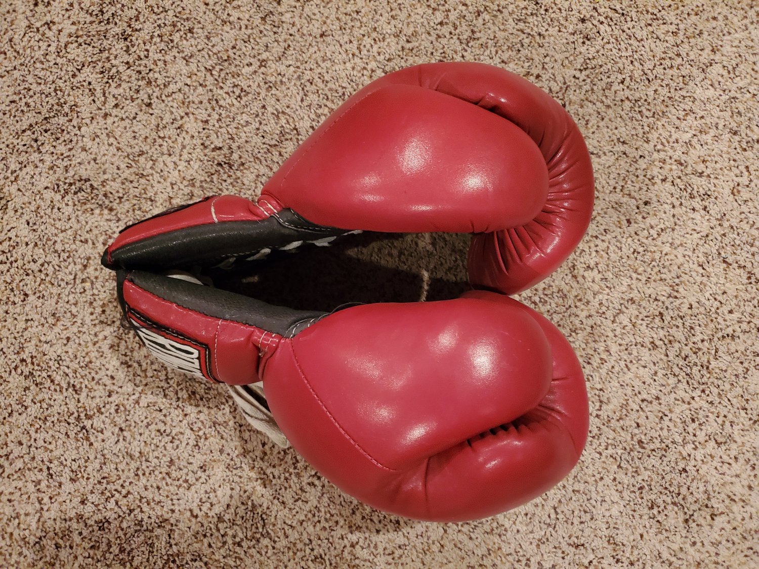 Vintage Lace Up Ringside Super Bag Gloves #fhOoeAvG