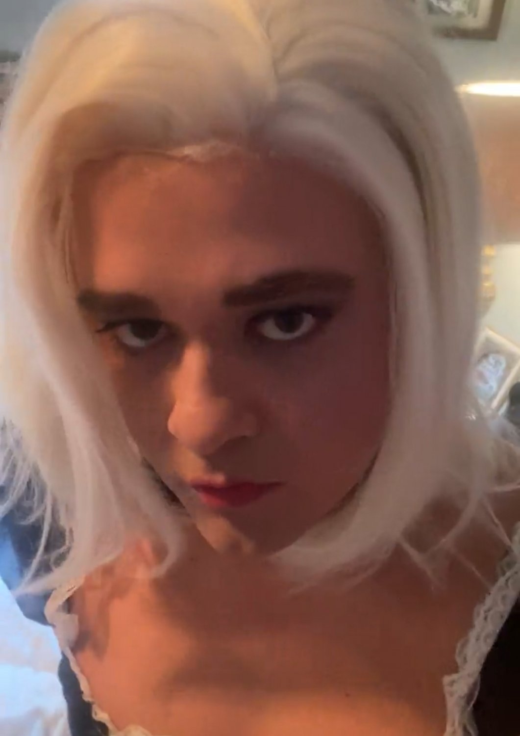 Blonde Sissy Maid Gabbi Moore ready to get dirty #JblLFdIM