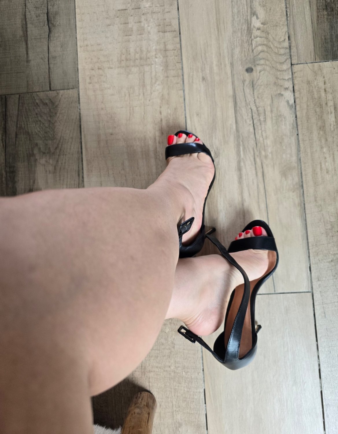 Black Sandals and Red Pedicure #EroOkNEm