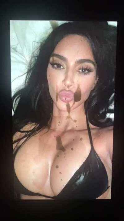 Kim Kardashian cum tribute #KdpcO2ZM
