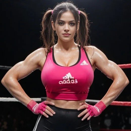220 sweaty cute pony tails fighter #6FojYoFx