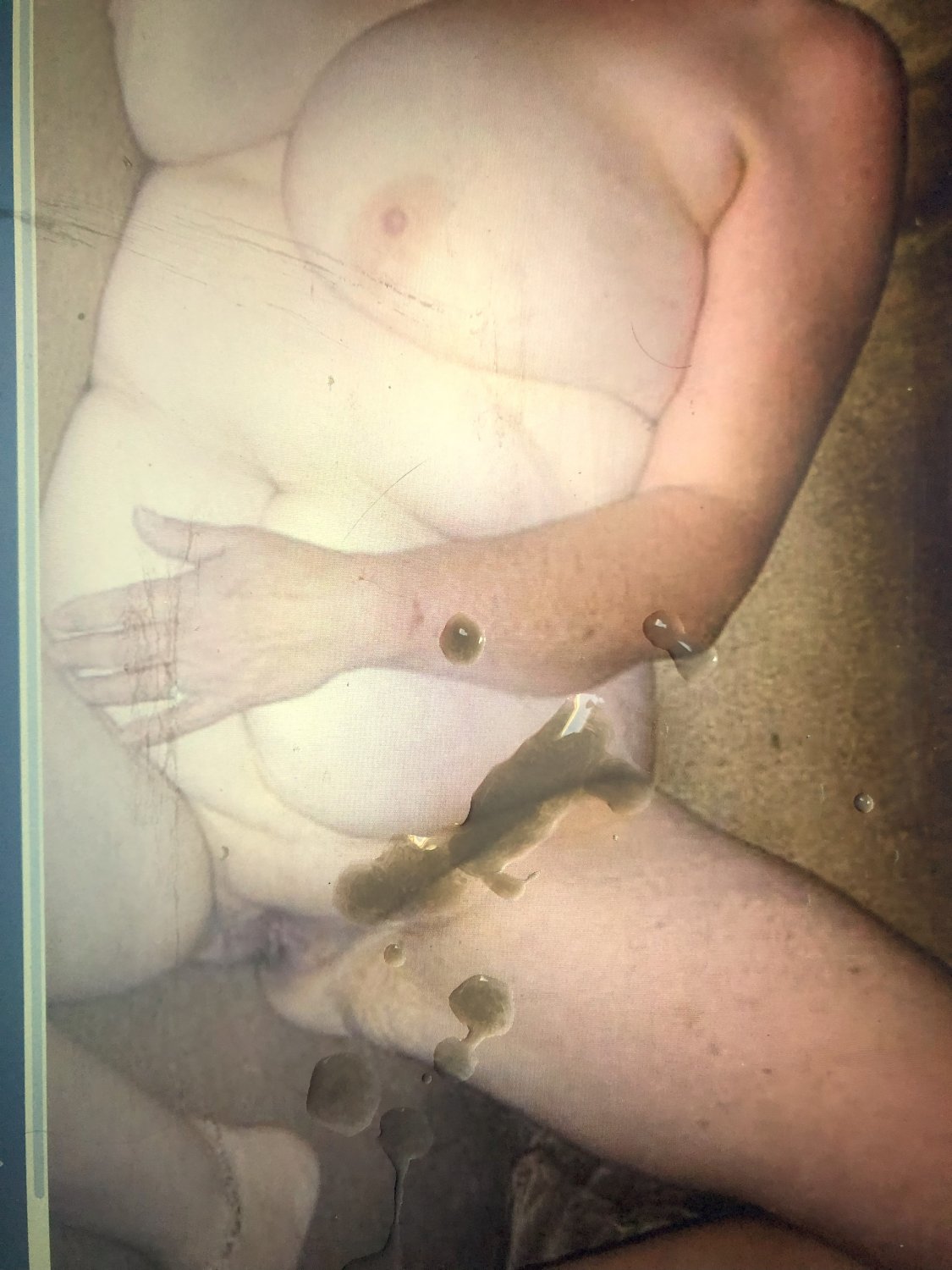Horny Linda tribute - loves my spunk on her pussy and tummy (01) #PpSx2eTH