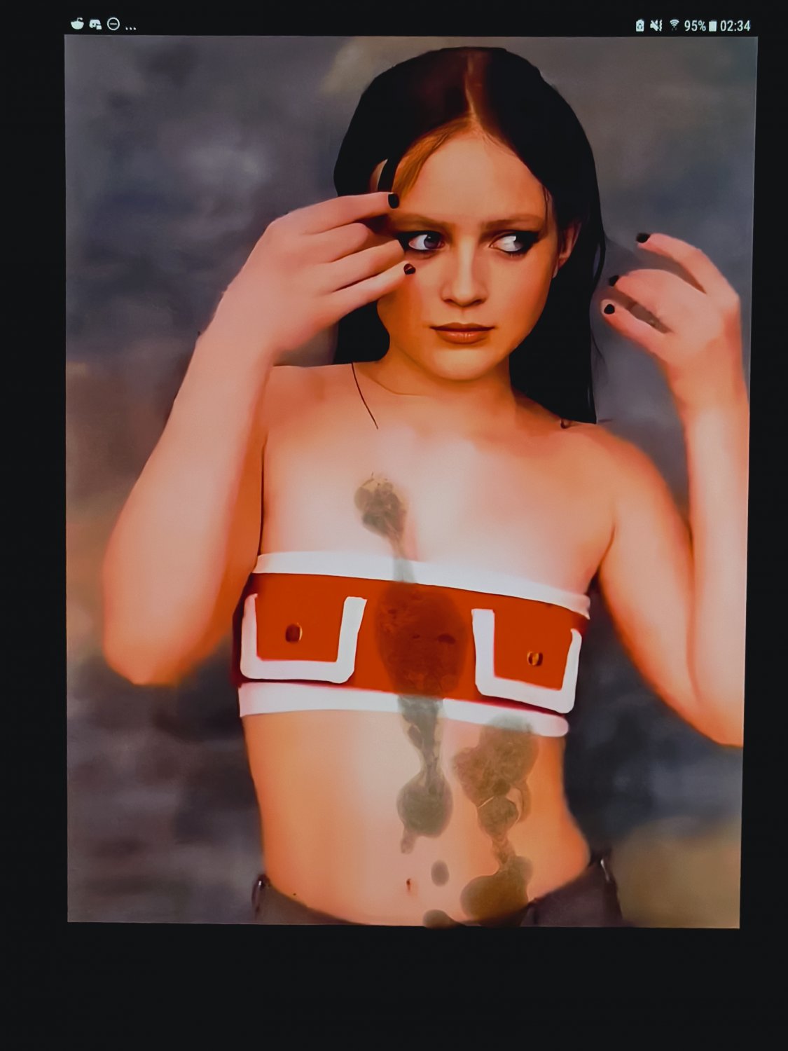 Using Sadie Sink amazing abs as my cumrag #0FKAFvx0
