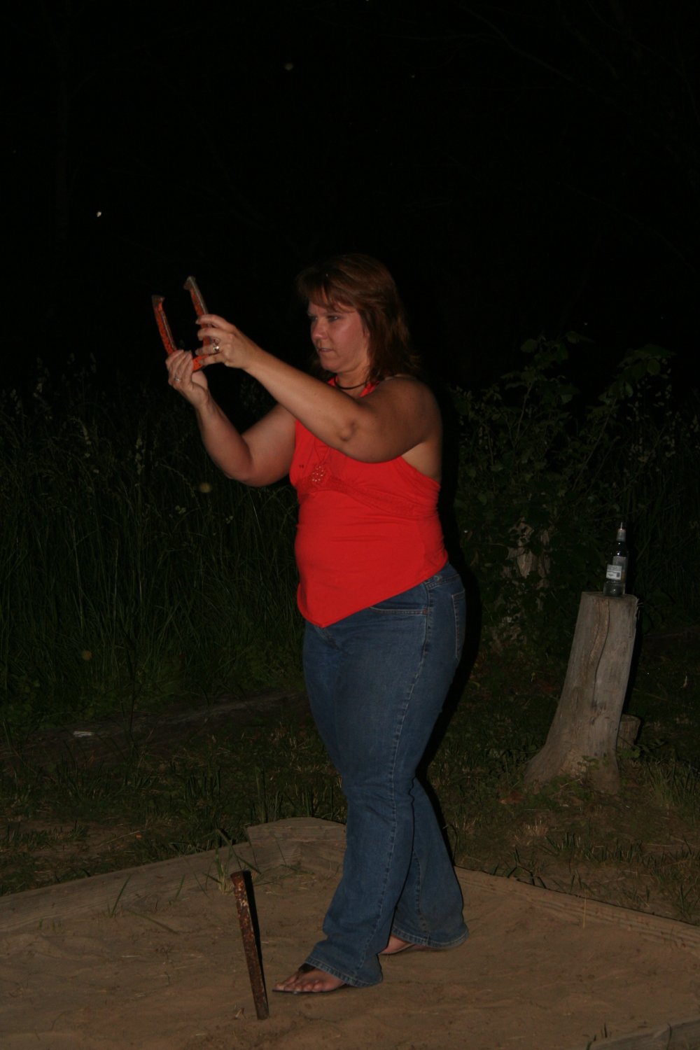 Drunk at river party sporting her braless look #FGsGgUB9