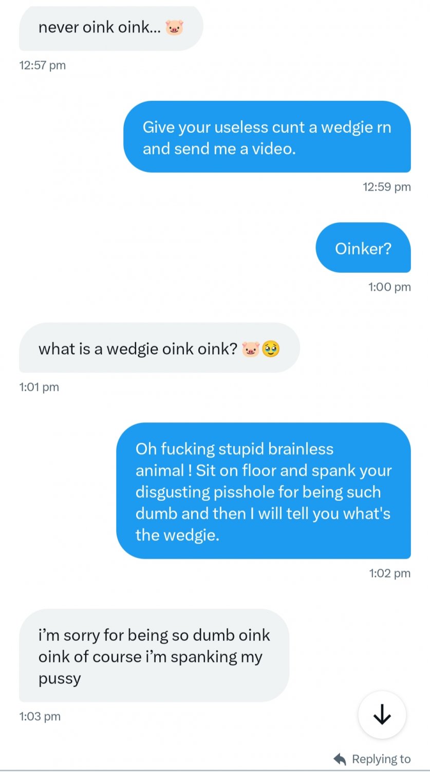 Fat disgusting oinker 🐷 text me to get used/exposed #rlu4oSk0